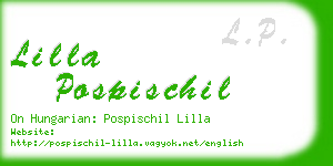 lilla pospischil business card